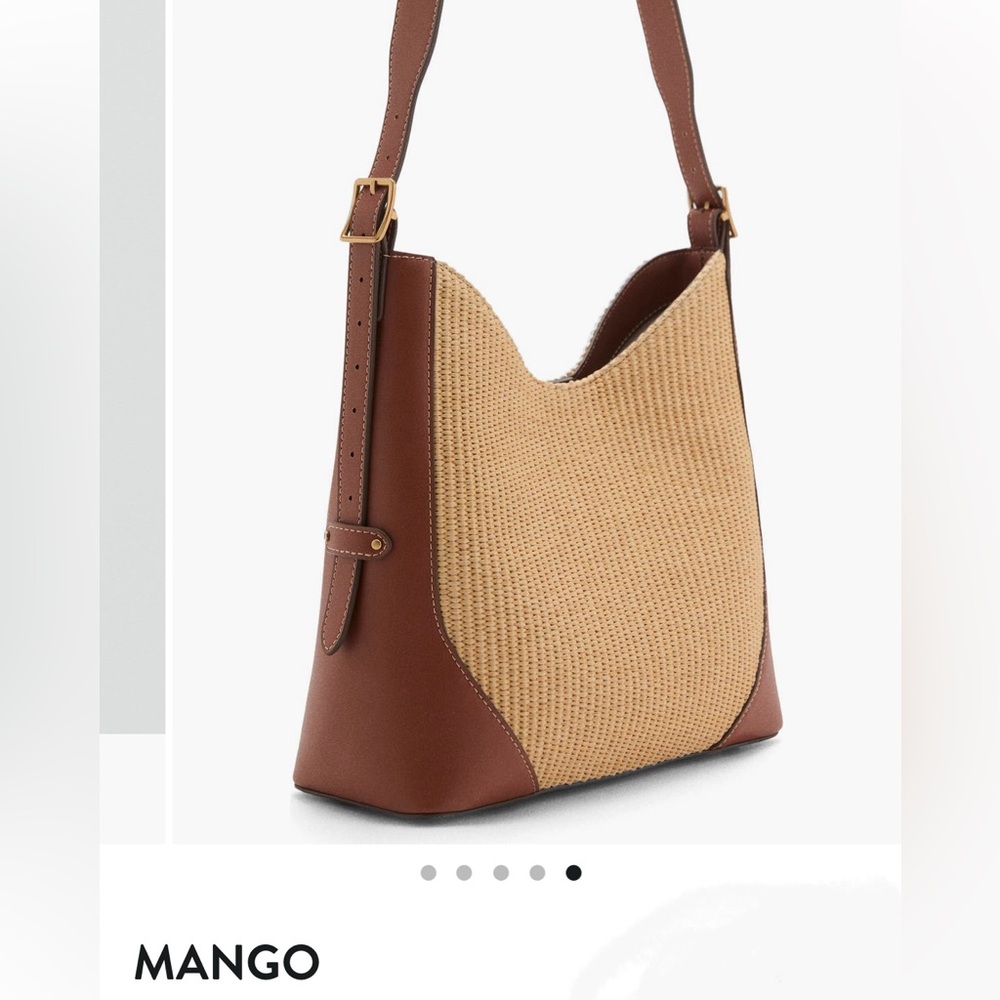 Mango Brand Brown and Tan Shoulder Bag